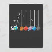 Space Astronaut Pendulum Cradle Rocket Sun System Briefkaart (Voorkant)