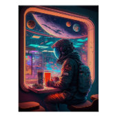 Space Astronaut Perfect Poster (Voorkant)