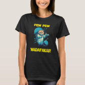 Space Astronaut Pew Madafakas British Shorthair Ca T-shirt (Voorkant)