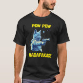 Space Astronaut Pew Madafakas Nebelung Cat 2 T-shirt (Voorkant)
