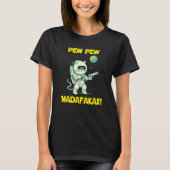 Space Astronaut Pew Madafakas Ragamuffin Cat T-shirt (Voorkant)