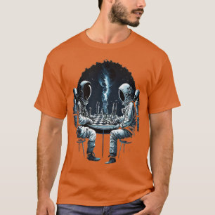 Space Astronaut Plays Chess Astronomy Spaceman 2 T-shirt