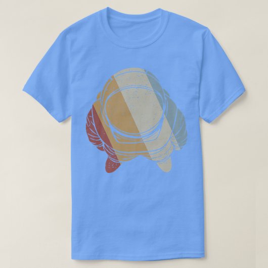 Space Astronaut Retro Style T-shirt (Design voorkant)