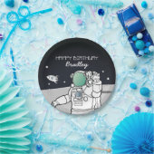 SPACE ASTRONAUT ROCKET BIRTHDAY PARTY PAPIEREN BORDJE (Feest)