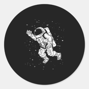 SPACE ASTRONAUT RONDE STICKER