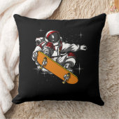 Space Astronaut Skateboarden Cosmic Kussen (Deken)