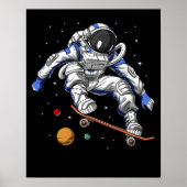 Space Astronaut skateboarden Poster (Voorkant)
