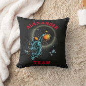 Space Astronaut Slamdunk Cool Kinder Basketball Te Kussen (Deken)