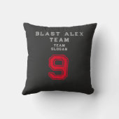 Space Astronaut Slamdunk Cool Kinder Basketball Te Kussen (Achterkant)