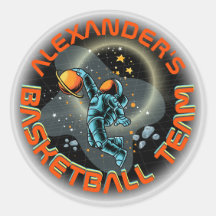 Space Astronaut Slamdunk Cool Kinder Fun Basketbal