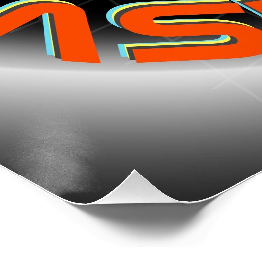 Space Astronaut Slamdunk Cool Kinder Room Basketba Perfect Poster (Hoek)