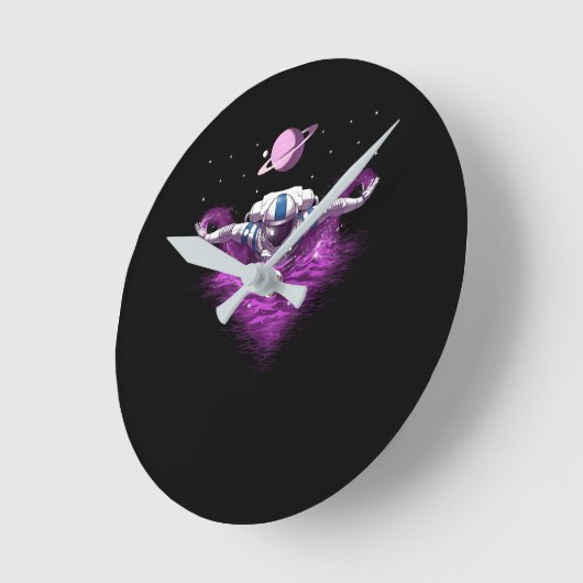 Space Astronaut Swimmer Ronde Klok (Hoek)