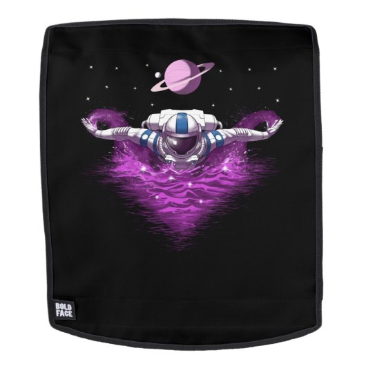 Space Astronaut Swimmer Rugtassen (Verwijderbaar gezicht)