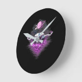 Space Astronaut Swimming Ronde Klok (Hoek)