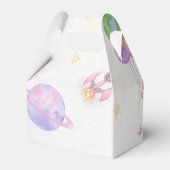 Space Astronaut verjaardagsfeestje gunstbox Bedankdoosjes (Achterkant)