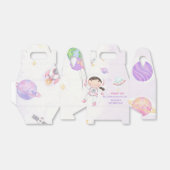 Space Astronaut verjaardagsfeestje gunstbox Bedankdoosjes (Uitgevouwen)