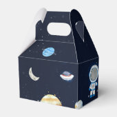 Space Astronaut verjaardagsfeestje gunstbox Bedankdoosjes (Achterkant)