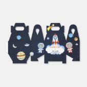 Space Astronaut verjaardagsfeestje gunstbox Bedankdoosjes (Uitgevouwen)
