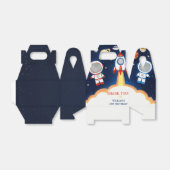 Space Astronaut verjaardagsfeestje gunstbox Bedankdoosjes (Uitgevouwen)