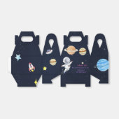 Space Astronaut verjaardagsfeestje gunstbox Bedankdoosjes (Uitgevouwen)