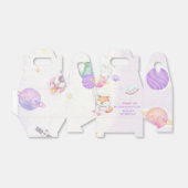 Space Astronaut verjaardagsfeestje gunstbox Bedankdoosjes (Uitgevouwen)