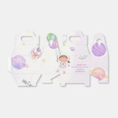 Space Astronaut verjaardagsfeestje gunstbox Bedankdoosjes (Uitgevouwen)