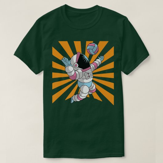 Space Astronaut Volleyball T-shirt (Design voorkant)