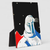 Space Astronaut Walrus Fotoplaat (Zijkant)