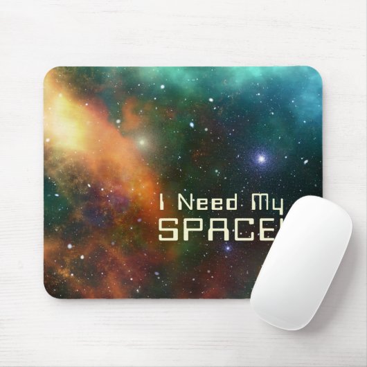 Space Astronomy Cosmic Nebula Stars Galaxy Quote Muismat (Met muis)