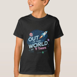 Space Astronout Cool Kids Verjaardag T-shirt