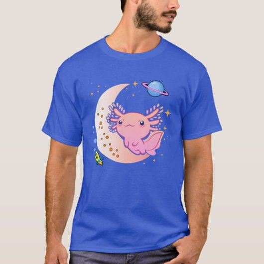 Space Axolotl Kawaii Pastel Gothic | Japan Anime C T-shirt (Voorkant)