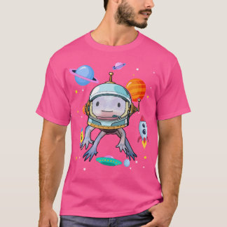 Space Axolotl Kawaii Schattige Kind Boy Girl Salam T-shirt