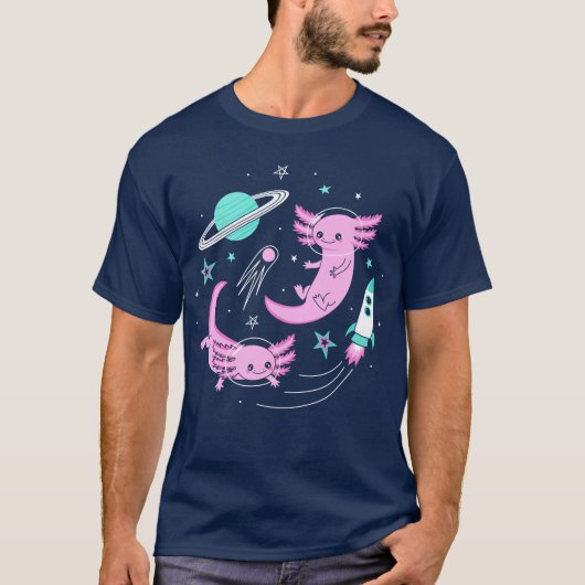 Space Axolotls T-shirt (Voorkant)