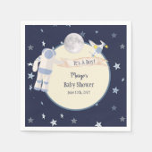 Space Baby Astronaut Baby shower Servet (Voorkant)
