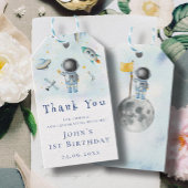 Space baby Astronaut Boy raketten sterren sterrens Cadeaulabel