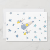 Space Baby Countdown Baby shower | Wit Kaart (Achterkant)