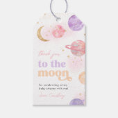 Space Baby shower Gift Labels Cadeaulabel (Voorkant)