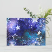 Space Background with Stars Aankondiging (Staand voorkant)