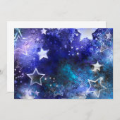 Space Background with Stars Aankondiging (Voorkant / Achterkant)