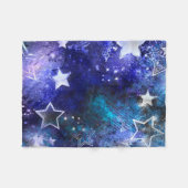 Space Background with Stars Fleece Deken (Voorkant (Horizontaal))