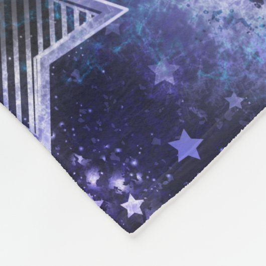 Space Background with Stars Fleece Deken (Hoek)