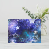 Space Background with Stars Kaart (Staand voorkant)