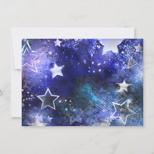 Space Background with Stars Kaart (Voorkant)