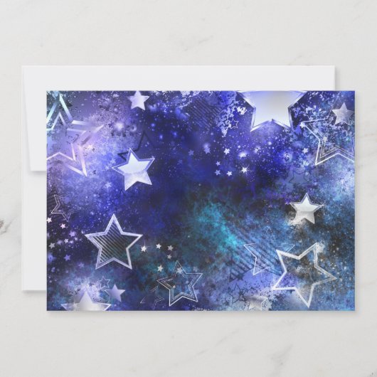 Space Background with Stars Kaart (Voorkant)