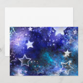Space Background with Stars Kaart (Voorkant / Achterkant)