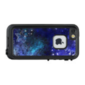 Space Background with Stars LifeProof iPhone Hoesje (Achterkant (horizontaal))