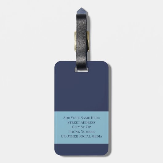 Space Bagagelabel - Aanpassen (Achterkant verticaal)