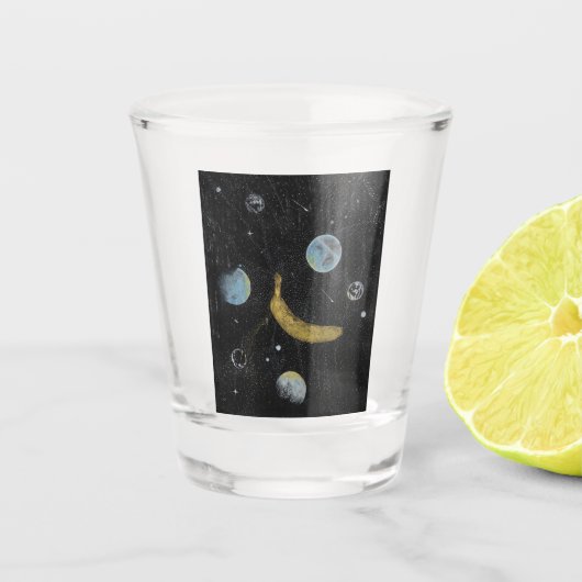 Space Banana Shot Glass Glas (Voorkant)