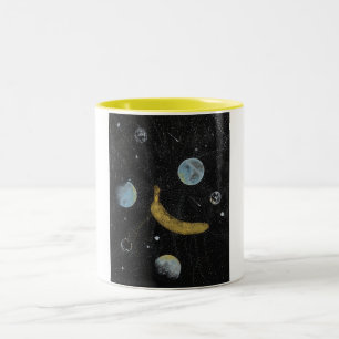 Space Banana Tweekleurige Koffiemok