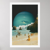 Space Beach Poster (Voorkant)